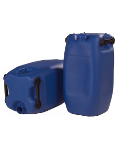 60 Liter Kanister UN-X, mit Normal-Verschluss, Mittelgriff Farbe blau