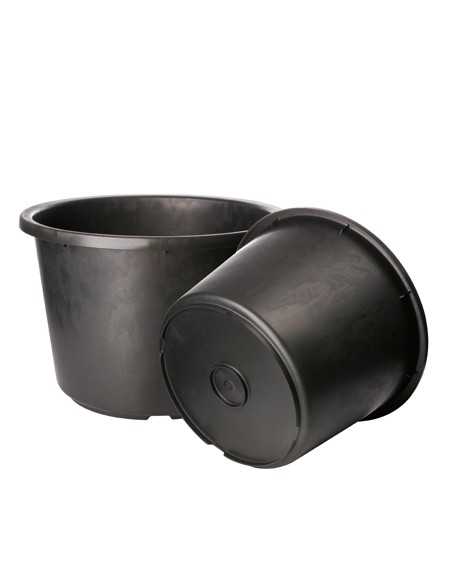 Kübel 30 Liter schwarz aus Kunststoff