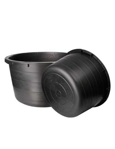 Kübel 65 Liter schwarz aus Kunststoff